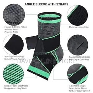 Ankle Support Brace, Adjustable Compression Ankle Support,