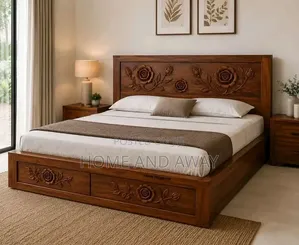 Seasoned Wood Wooden Beds in Any Size/Colour From 1,580,000/- On Order