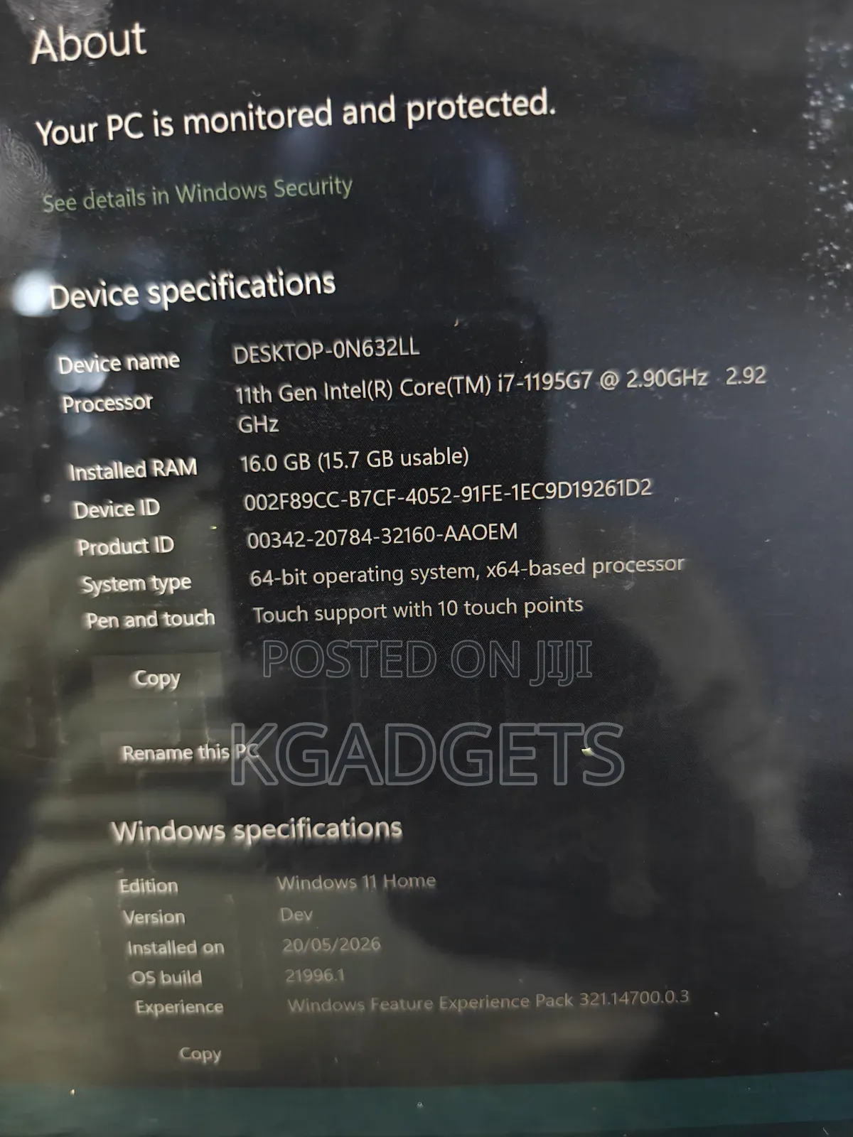 Laptop Dell XPS 13 9310 16GB Intel Core i7 SSD 512GB