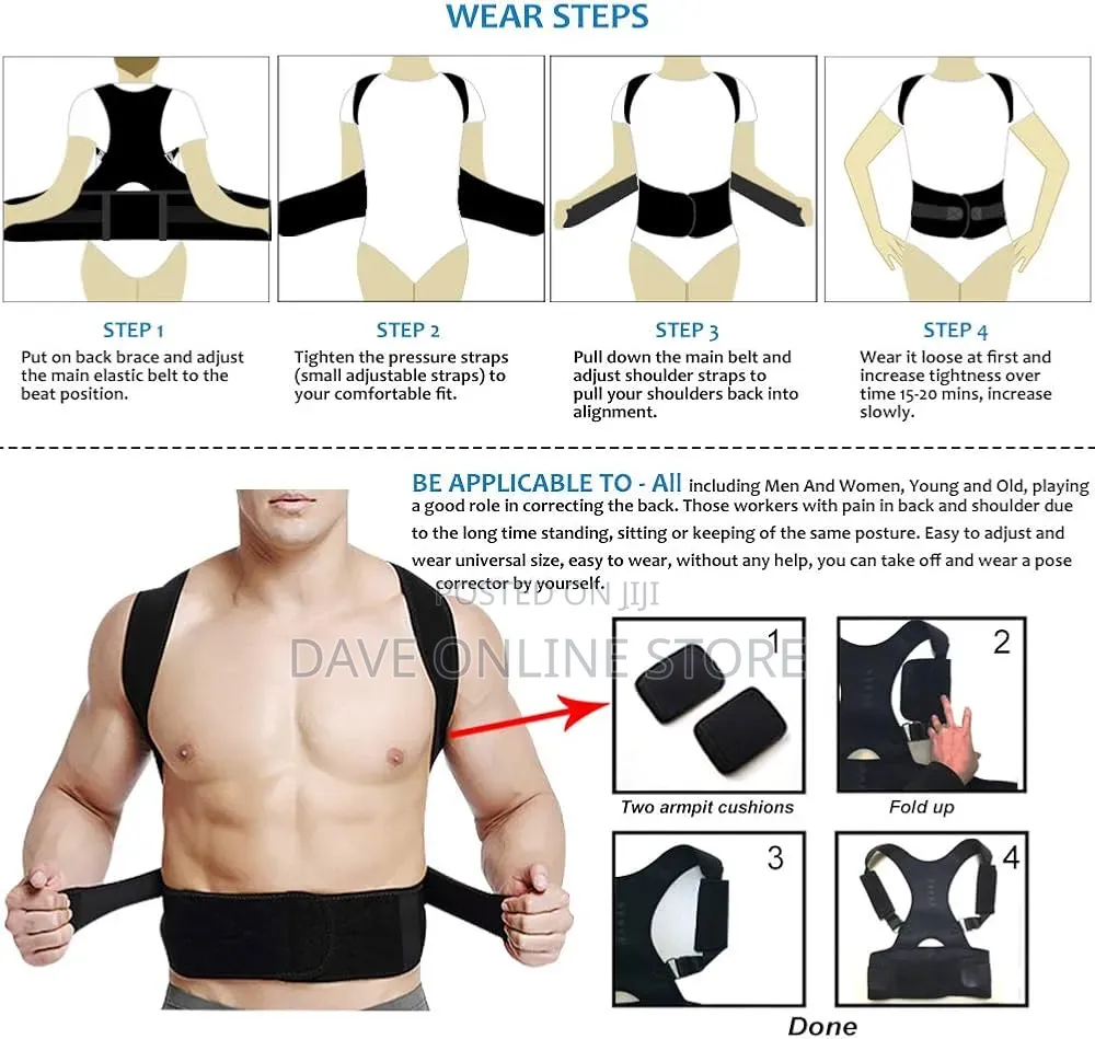 Thoracic Back Brace Posture Corrector - Magnetic Support