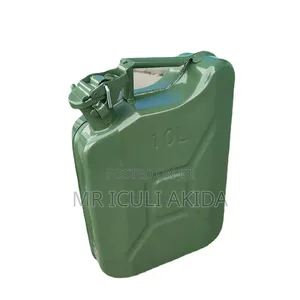 10litr Metal Fuel Transportion Storage Jerrycan Fr Oil,Petrol,Diesel
