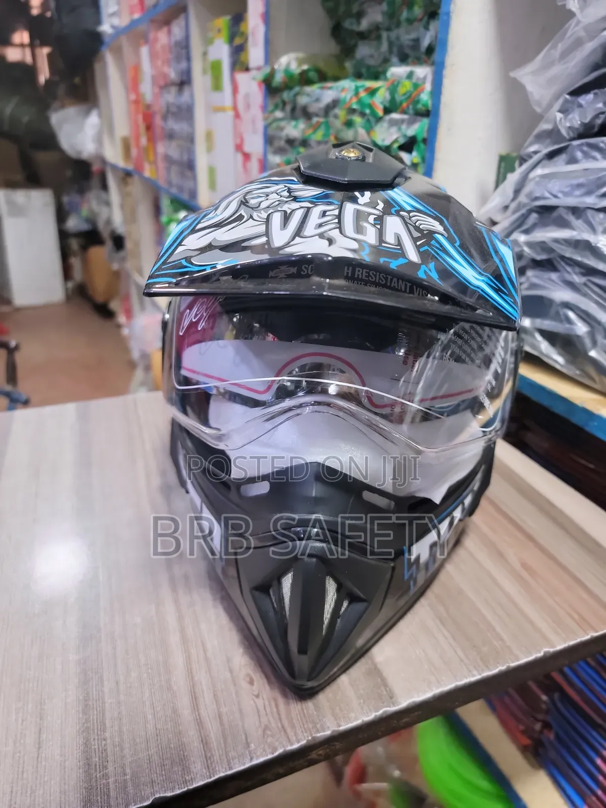 Off Road Vega Helmet. Blue