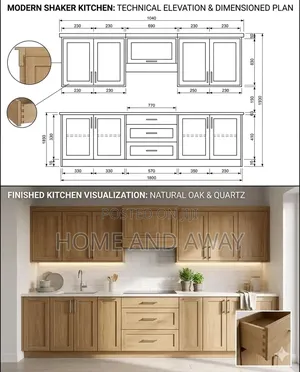 Shaker Kitchen Cabinets in Any Colour From 5,000,000/- Order Now
