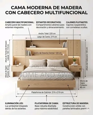 Multifunctional Wooden Beds All Sizes/Colours From 2,000,000/- Only
