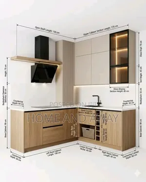 Mini L Shapes Kitchen Cabinets in Any Colour From 4,000,000/-