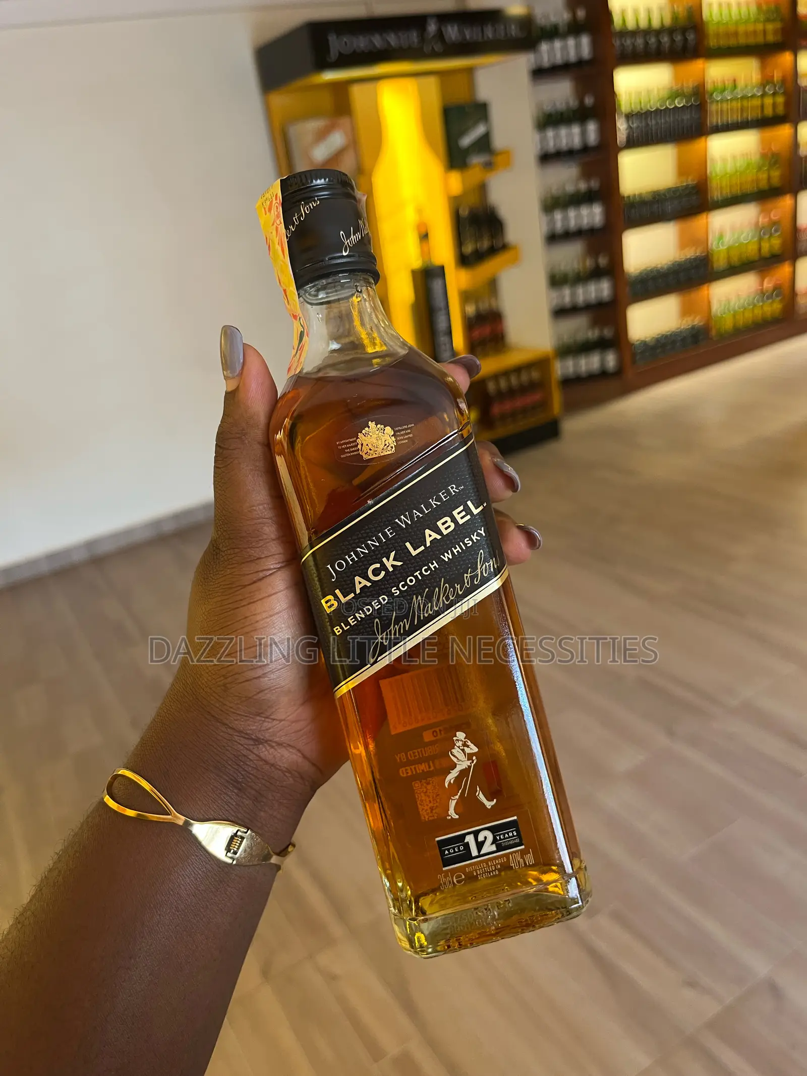 Johnnie Walker Black Label Blended Scotch Whisky - 375mls