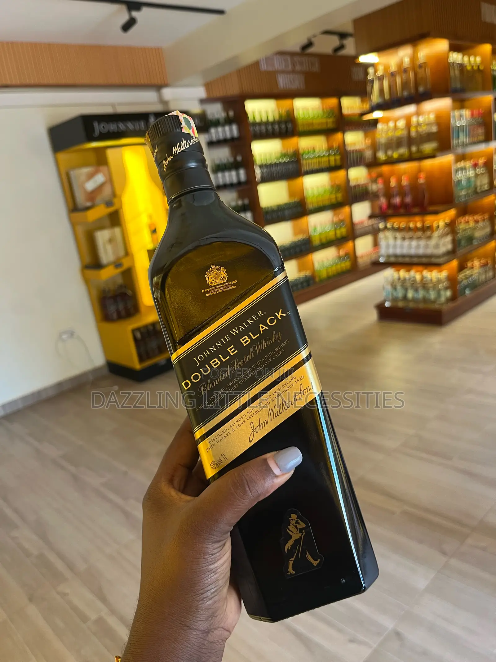 Johnnie Walker Double Black Blended Scotch Whisky - 1 Litre