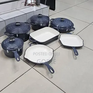 7-Piece Comprehensive Set of Enamel -Coated Cast Iron Cookware