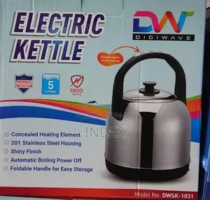 Digiwave 5l Electric Kettle With Foldable Handle