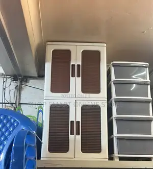 Combo Set 2pcs Plastic Storage Cabinet Trolley