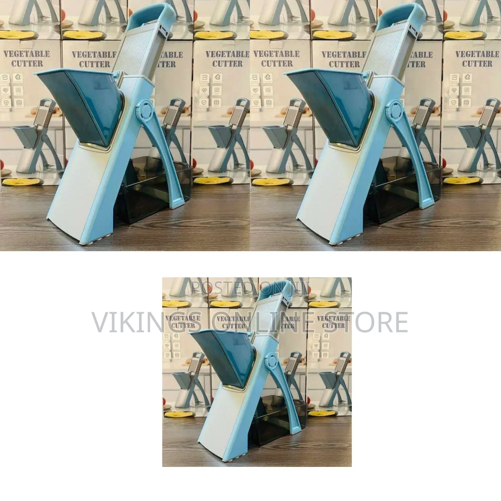 The Light Blue, Foldable Multi-Functional Mandoline Slicer