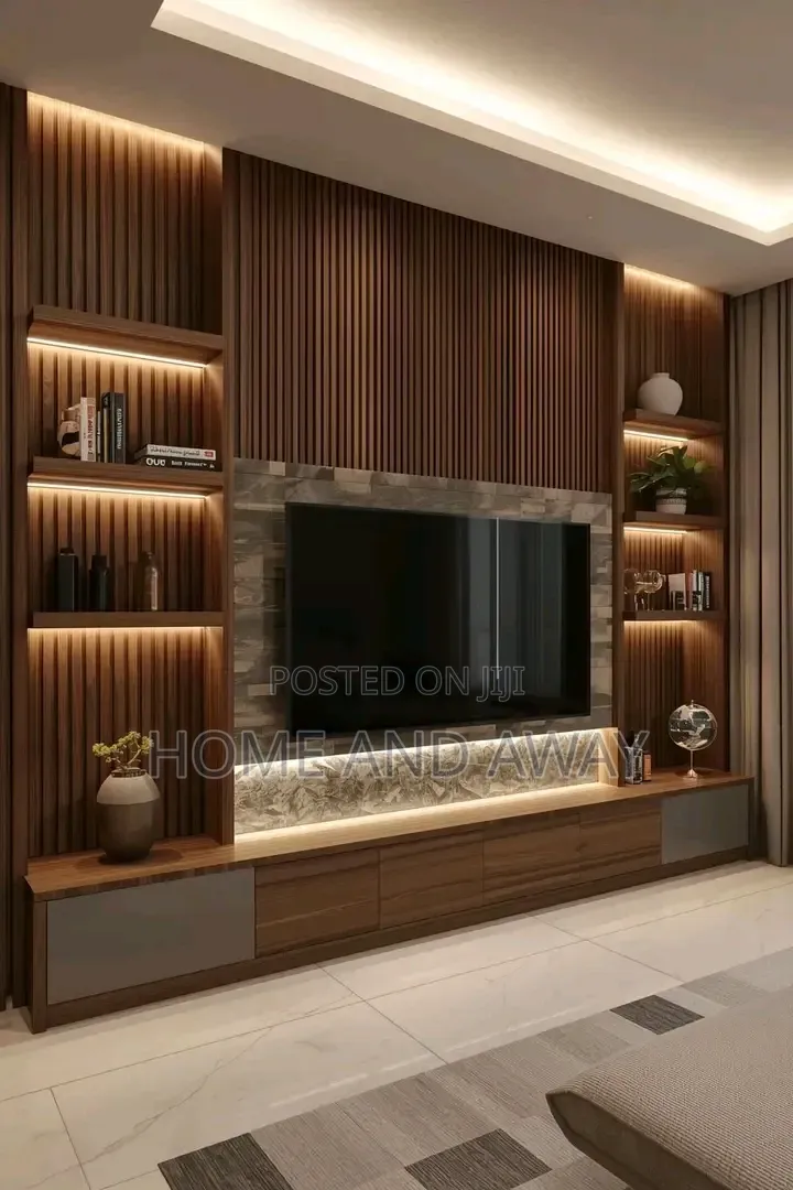 Floor to Ceiling Wall Unit Tv Stands From 2,100,000/- In Any Colour