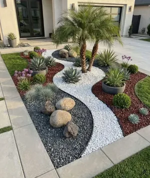 Landscaping, Flowering Rocky Gardens