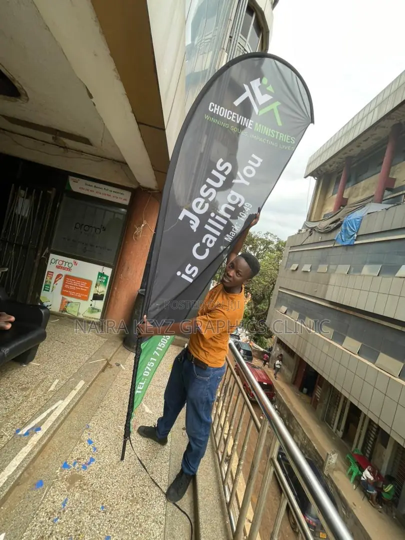 Tear Drop Banner Printing