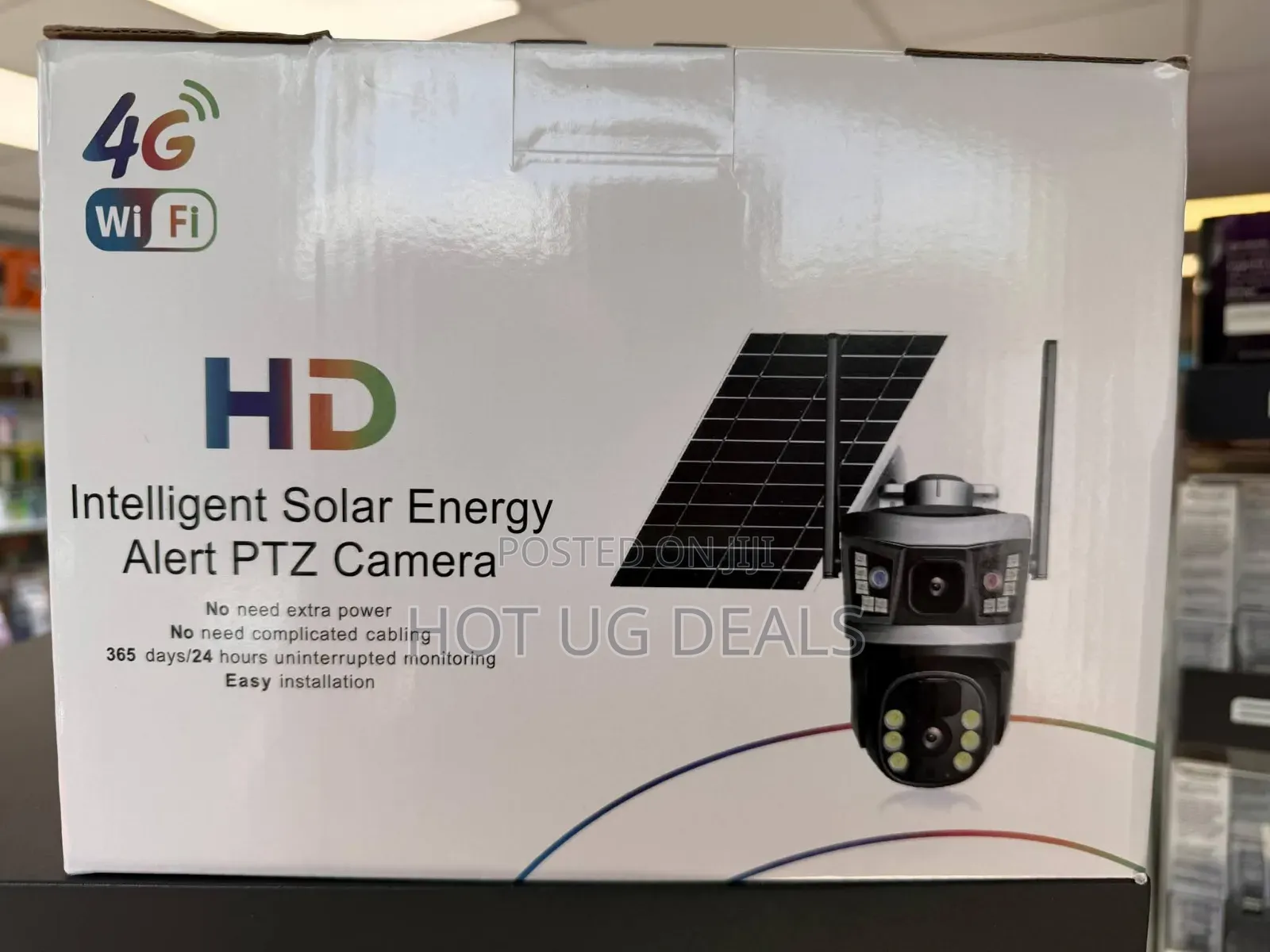 Smart Dual-Lens Solar-Powered Security Camera - Multicolor