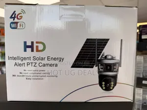 Smart Dual-Lens Solar-Powered Security Camera - Multicolor