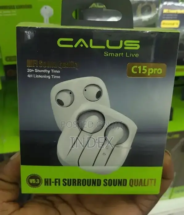 Calus C15 Pro Wireless Earbuds Original Crystal and Deep Bass Sound