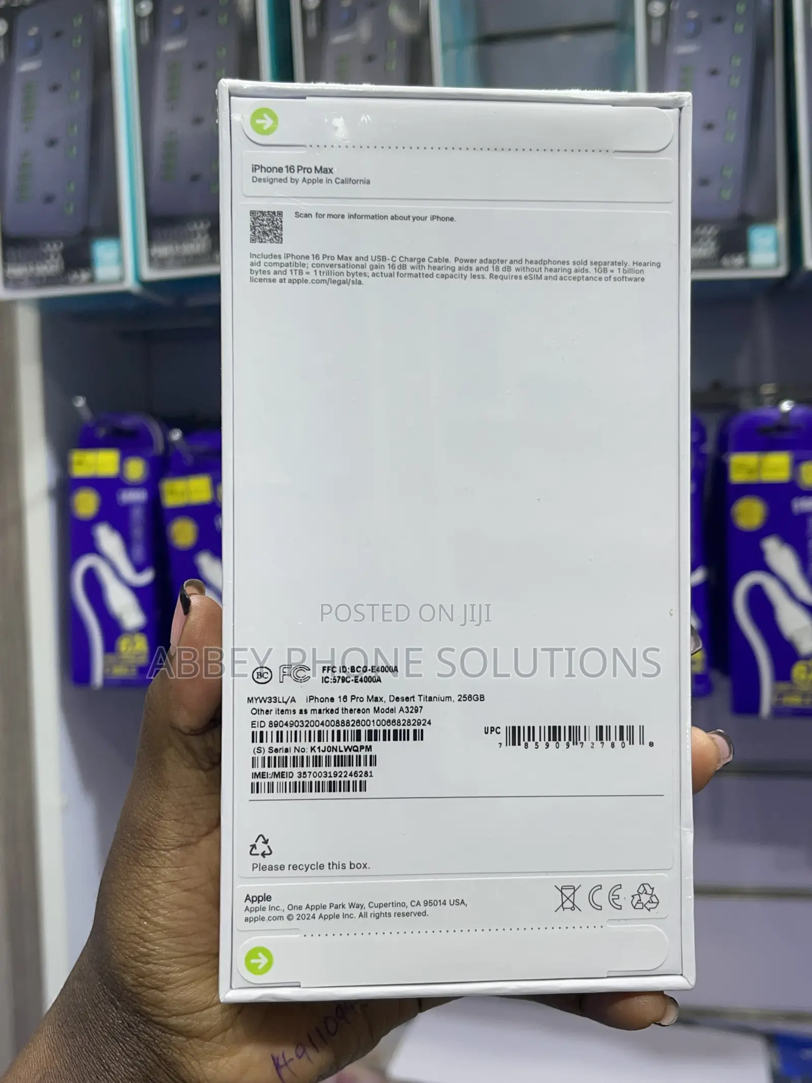 New Apple iPhone 16 Pro Max 256 GB