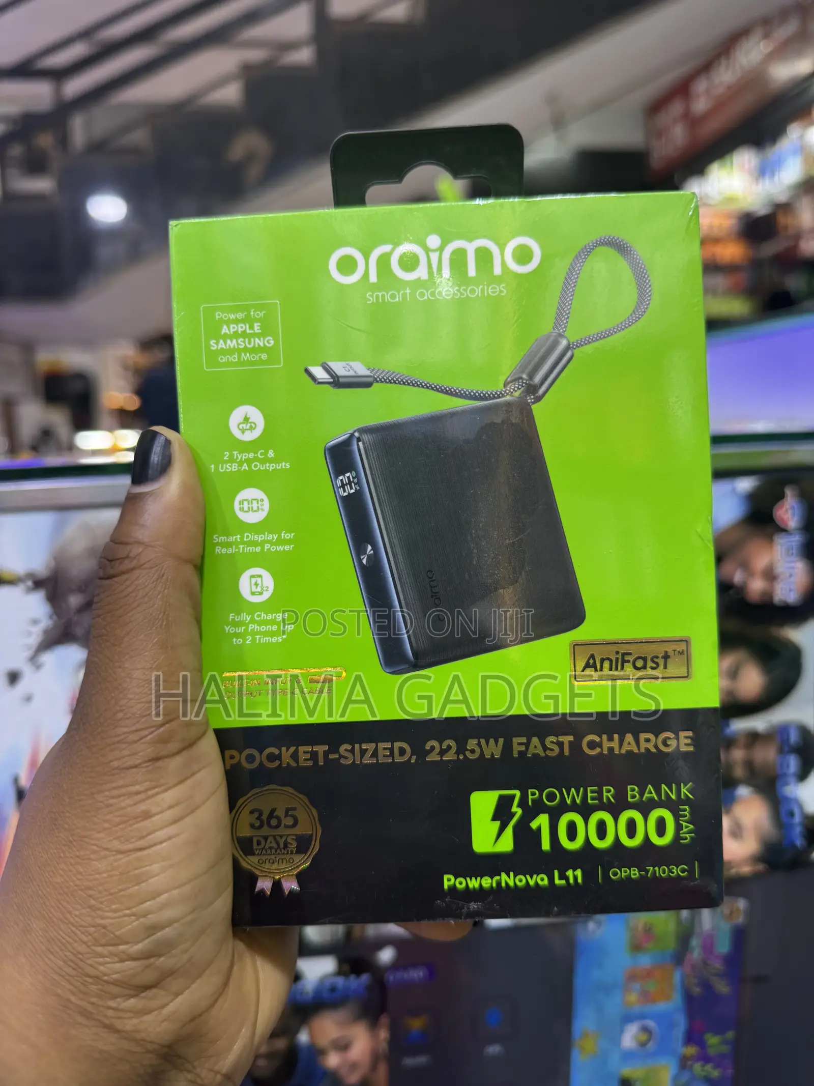 Oraimo 1000mah Wireless Power Bank