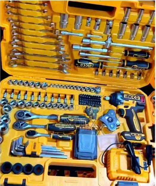 Ingco 152-Piece Cordless Impact Wrench Tools Set