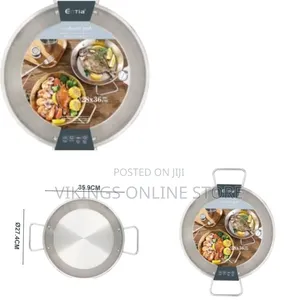 28cm Stainless Steel Seafood Pot – Extra-Wide Shallow Cooking Pan