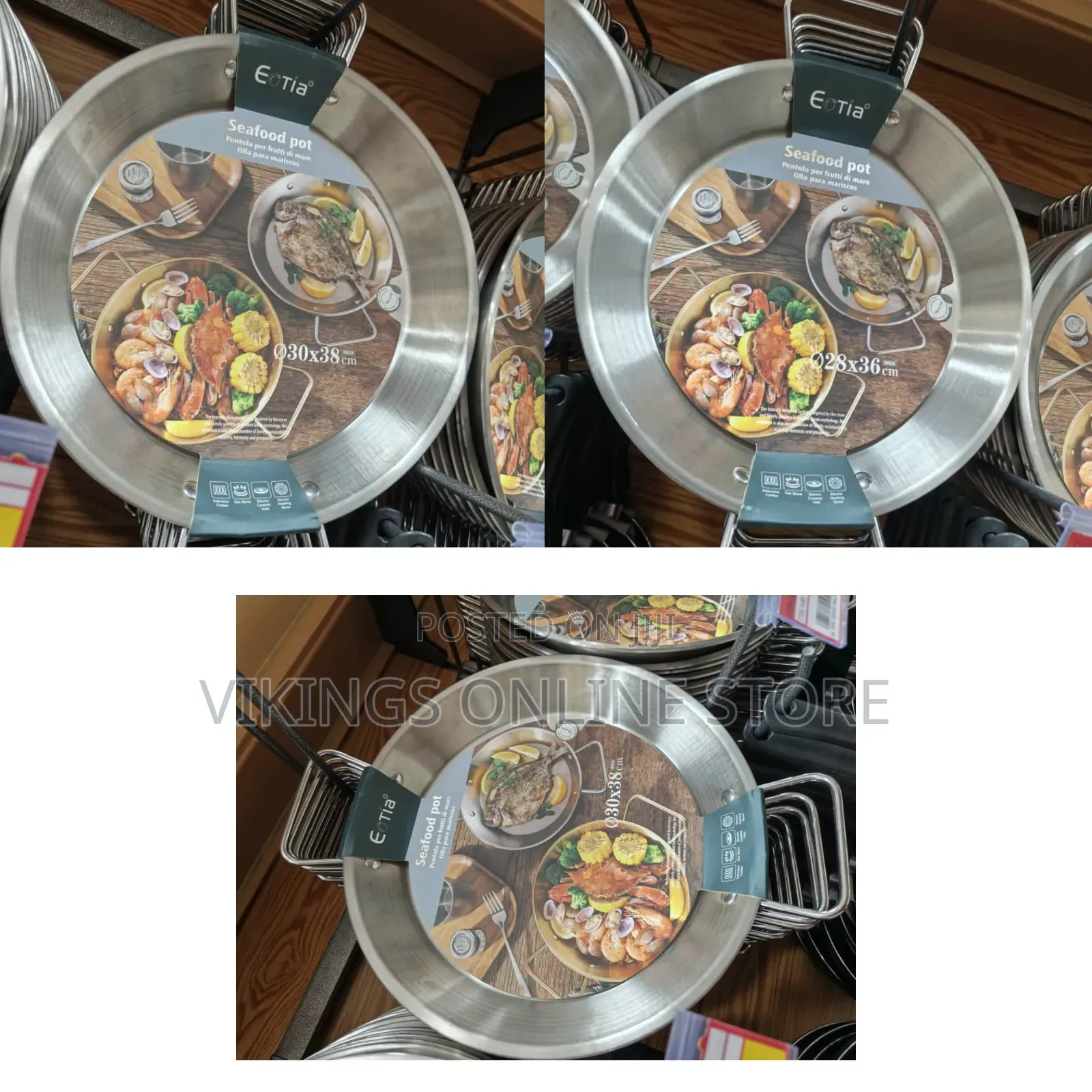 30cm Stainless Steel Seafood Pot