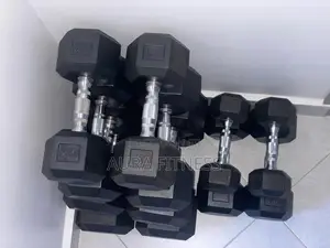 Hex Dumbbells a Pair of 5kgs, 10kgs, 12.5kgs 15kgs, 20kgs and 25kgs.