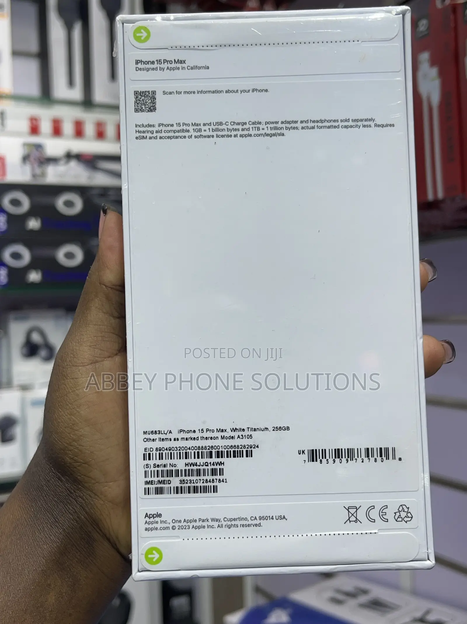 New Apple iPhone 15 Pro Max 256 GB White