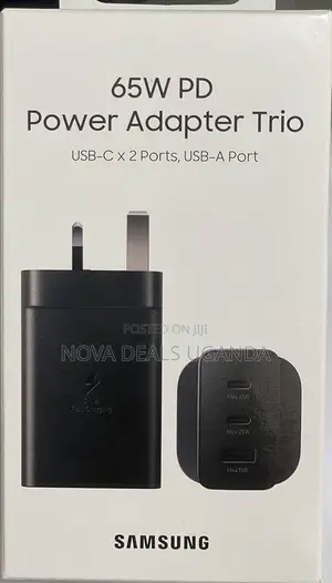 Samsung 65w Power Adapter Trio, Black