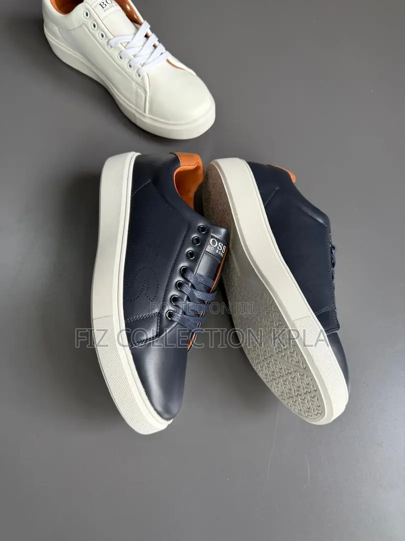 Boss Ocean Blue White Trainer
