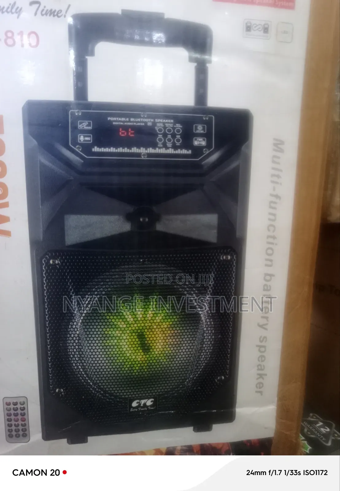 Ct-810 Portable Bluetooth Speaker. Wireless Portable Speaker
