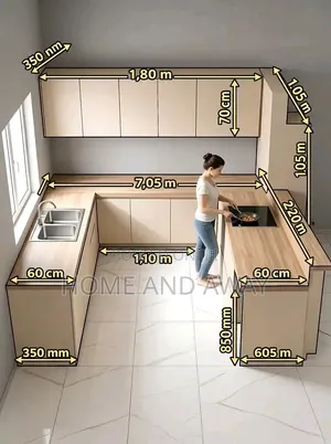 Modern Customized Kitchen Cabinets in Any Colour or Design 9,000,000/-