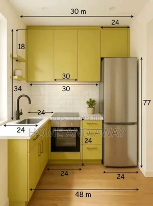 Corner Mini Kitchen Cabinets in Any Colour From 3,000,000/- Order Now