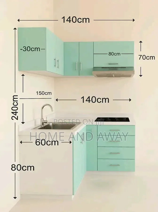 Corner Mini Kitchen Cabinets in Any Colour From 3,000,000/- Order Now