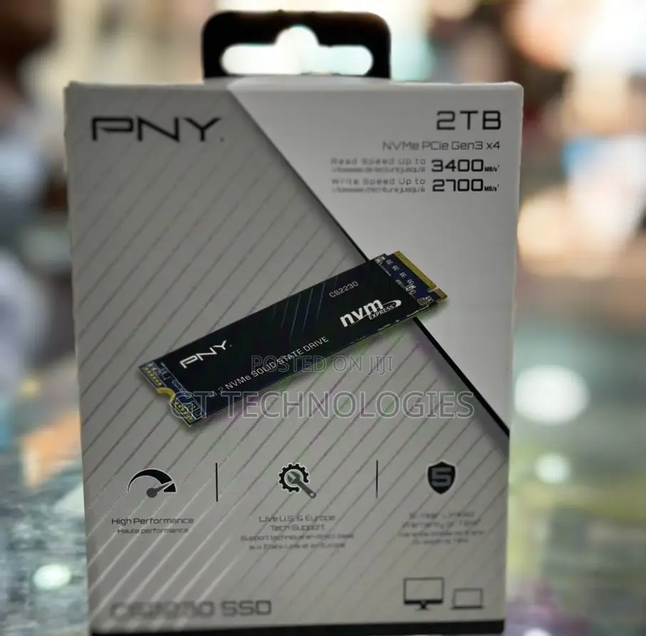 Pny 2tb Nvme Pcie Gen3 X4 M.2 Solid State Drive (Ssd)