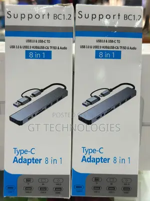 Generic 8-in-1 Type-C and Usb 3.0 Multi-Port Docking Station
