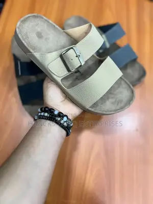 Double-Strap Slide Sandal.