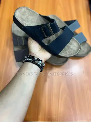 Double-Strap Slide Sandal.