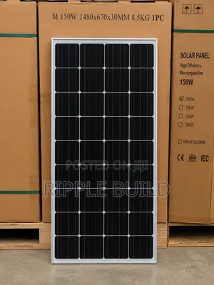150w Black Solar Panel Monocrystalline
