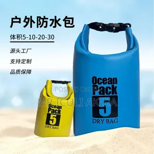 5ltr Waterproof Dry Roll Top Bags With Shoulder Strap Fr Easy Carrying