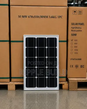50w Monocrystalline Solar Panel for Home Lighting