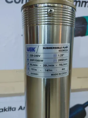 Usk 150 Metres Submersible Deep Well Electric Water Pump