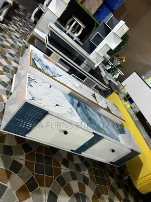 Navy White. Tv Stand