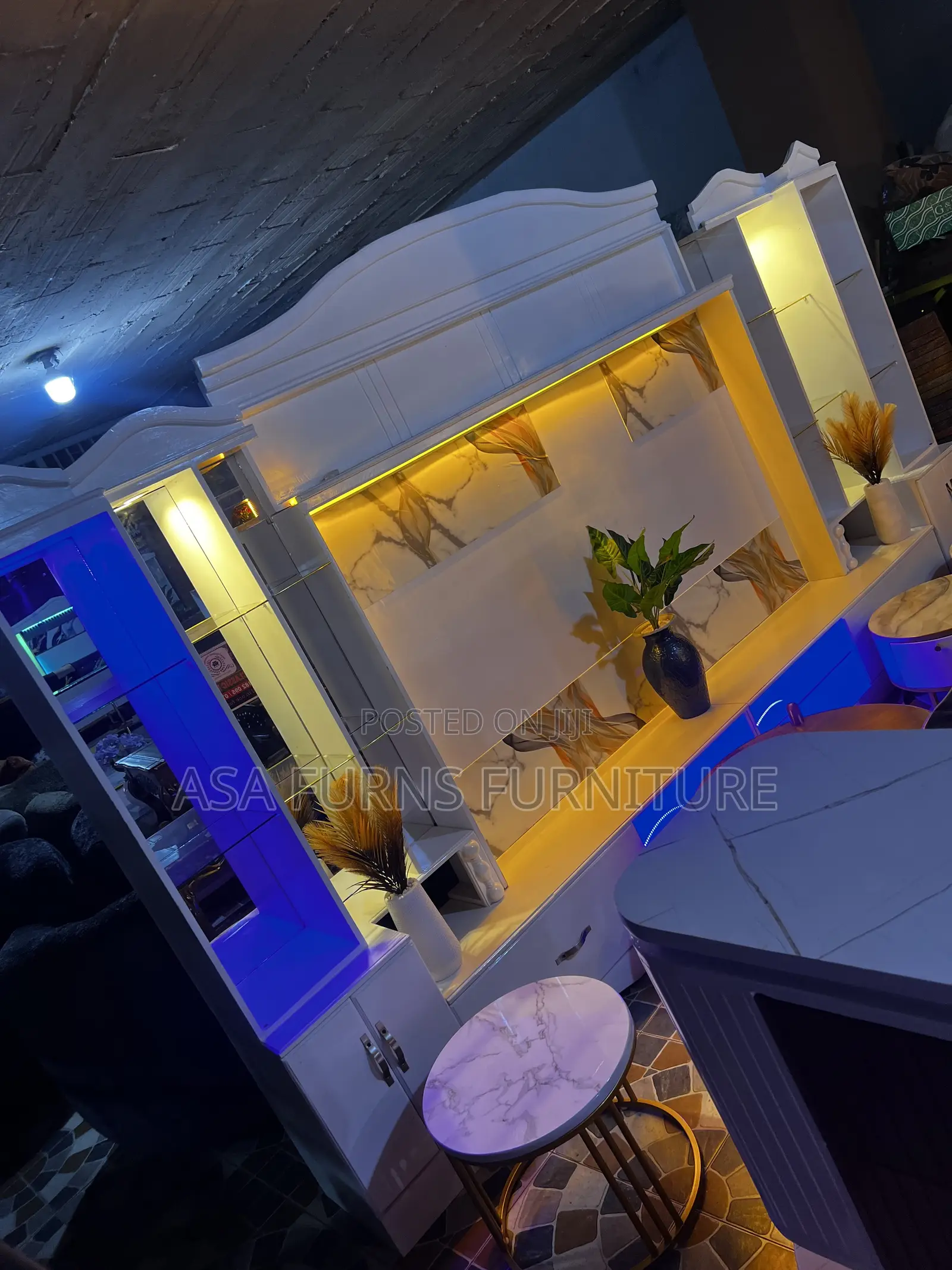 Tv Unit With Lights/ Wall Unit