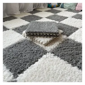 10 Pieces Interlocking Carpet Tiles