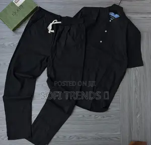 Gent’S Collarless Linen Two Pieces