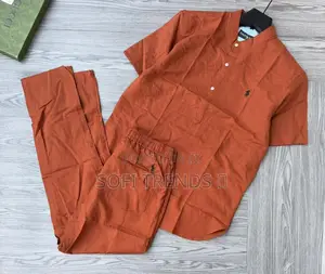 Gent’S Collarless Linen Two Pieces