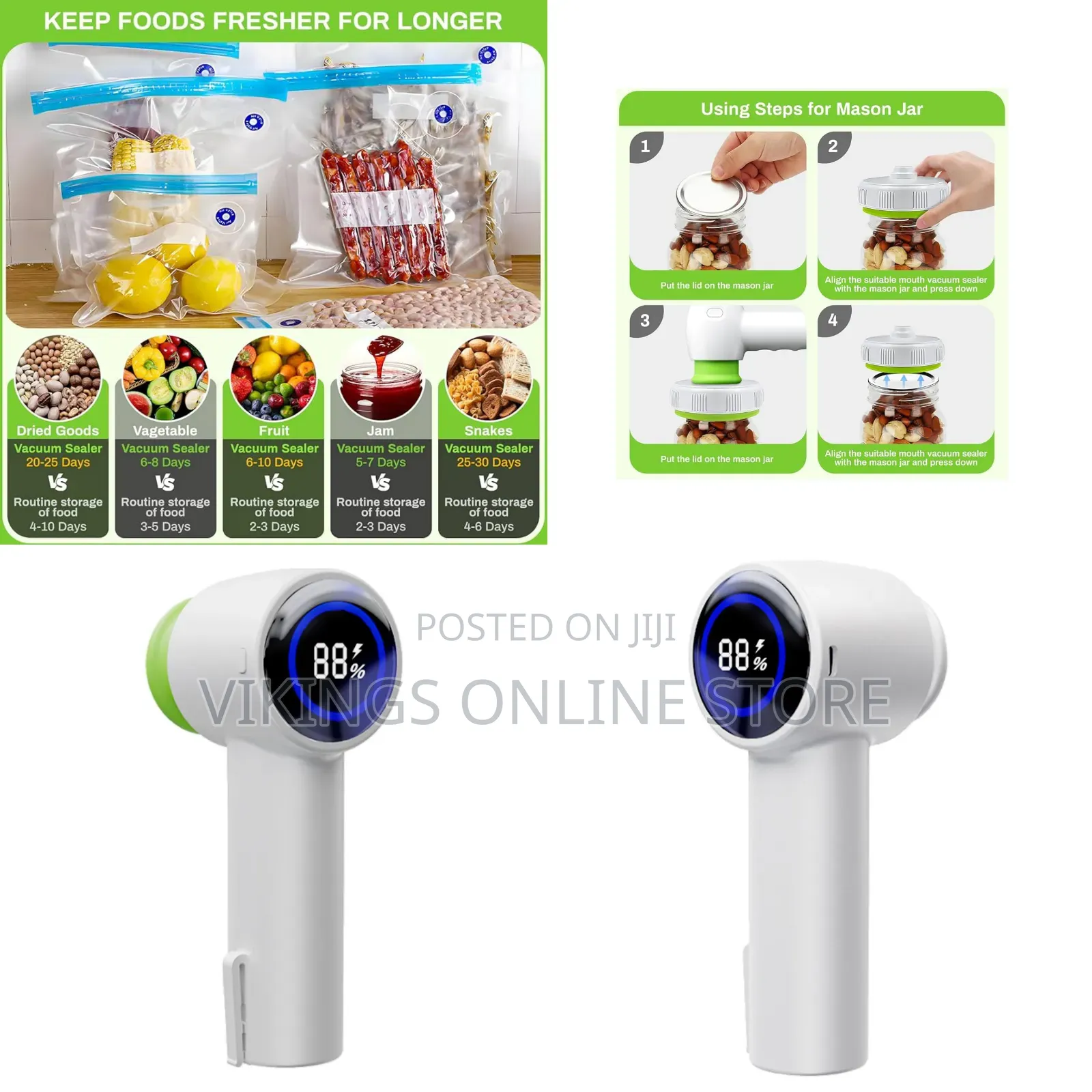 Handheld Multifunctional Electric Sealer Vacuum Sealer For Food