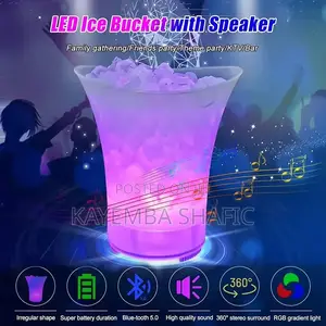 7l Led Ice Bucket With Built-in Bluetooth Speaker (Rechargeable)