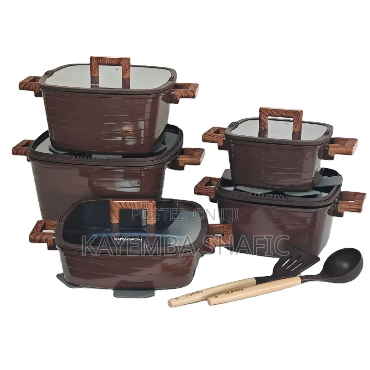 Donnor Crest Premium 15-Piece Granite Non-Stick Cookware Set